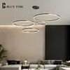 Gold frame Led Chandelier For Living room Bedroom Dining room Fixtures Acrylic Ceiling Chandelier Lighting 40 60 80 100cm ► Photo 3/6