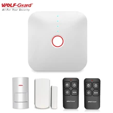

Wolf-Guard DIY Smart 2.4G Wifi Home Security Alarm Burglar System Door Sensor PIR Motion Detector 433MHZ House Safety Kit