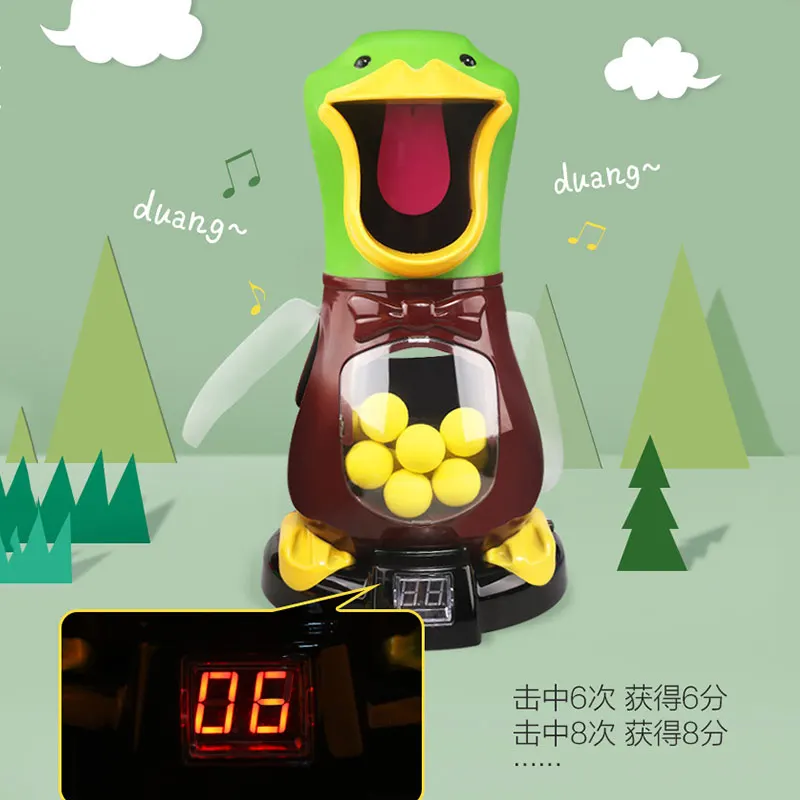 Мишени Airshot игра пена Дротика мишени игрушки милая утка игрушка стрельба со счетом электрическая стрельба мишени дети плавающие игрушки мяч