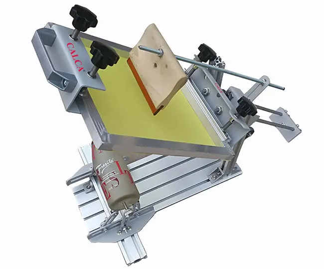 Calca Manual Cylinder Screen Printing Press, for Pen / Cup / Mug / Bottle (with 10in Squeegee)