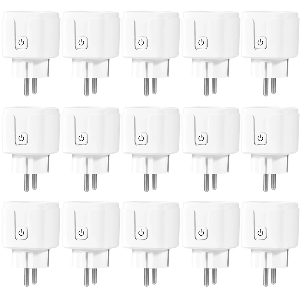 15 Pcs Беспроводная умная розетка WiFi управление умной розеткой работает с Dohome Apple HomeKit Google Assistant Amazon Alexa Голосовое управление - Цвет: 15 Pcs