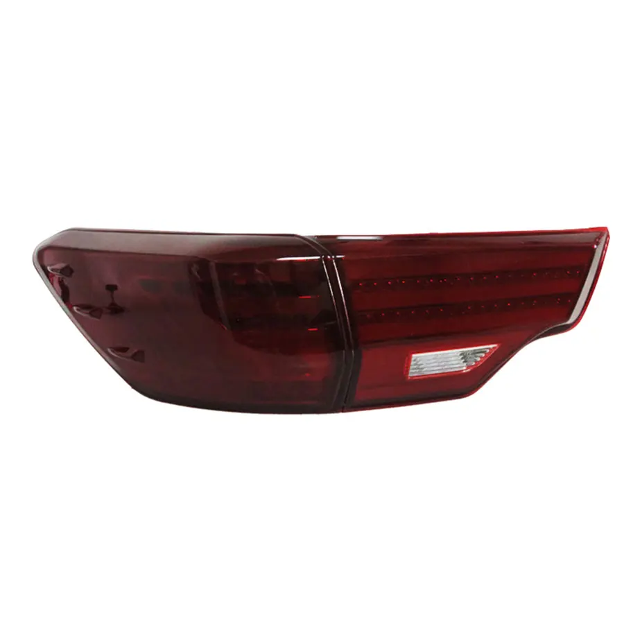 Светодиодный фонарь светильник s в сборе для Toyota Highlander 14-18 светодиодный задний фонарь стоп-сигнал заднего хода светильник беспроводной сзади Резервное копирование лампа DRL для хвостовой части автомобиля светильник s - Цвет: Красный
