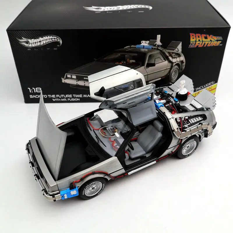 1/18 для горячей W элиты Назад в будущее время машина Ultimate Edition BCJ97 модели литья под
