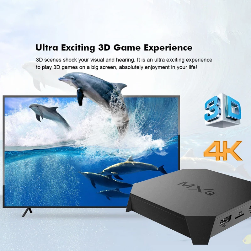 MXQ tv Box Android 7,0, 1 ГБ ОЗУ, 8 Гб ПЗУ, 2,4 ГБ, WiFi, Ютуб, Игровая приставка, четыре ядра, 64 бита, Смарт ТВ приставка, телеприставка