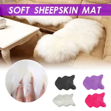 Soft Artificial Sheepskin Carpet For Living Room Kids Bedroom Chair Cover Fluffy Hairy Anti-Slip Faux Fur Rug Floor Mat