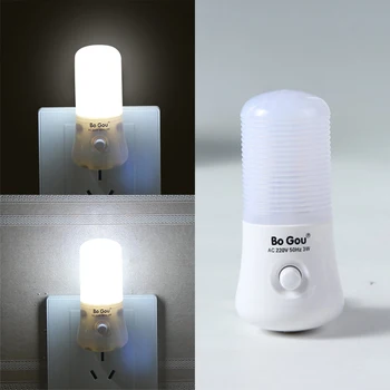 

3W LED Wall Plug-in Night Light Baby Bedroom Hallway Nursery Lamp Home Decor Super Bright BZ