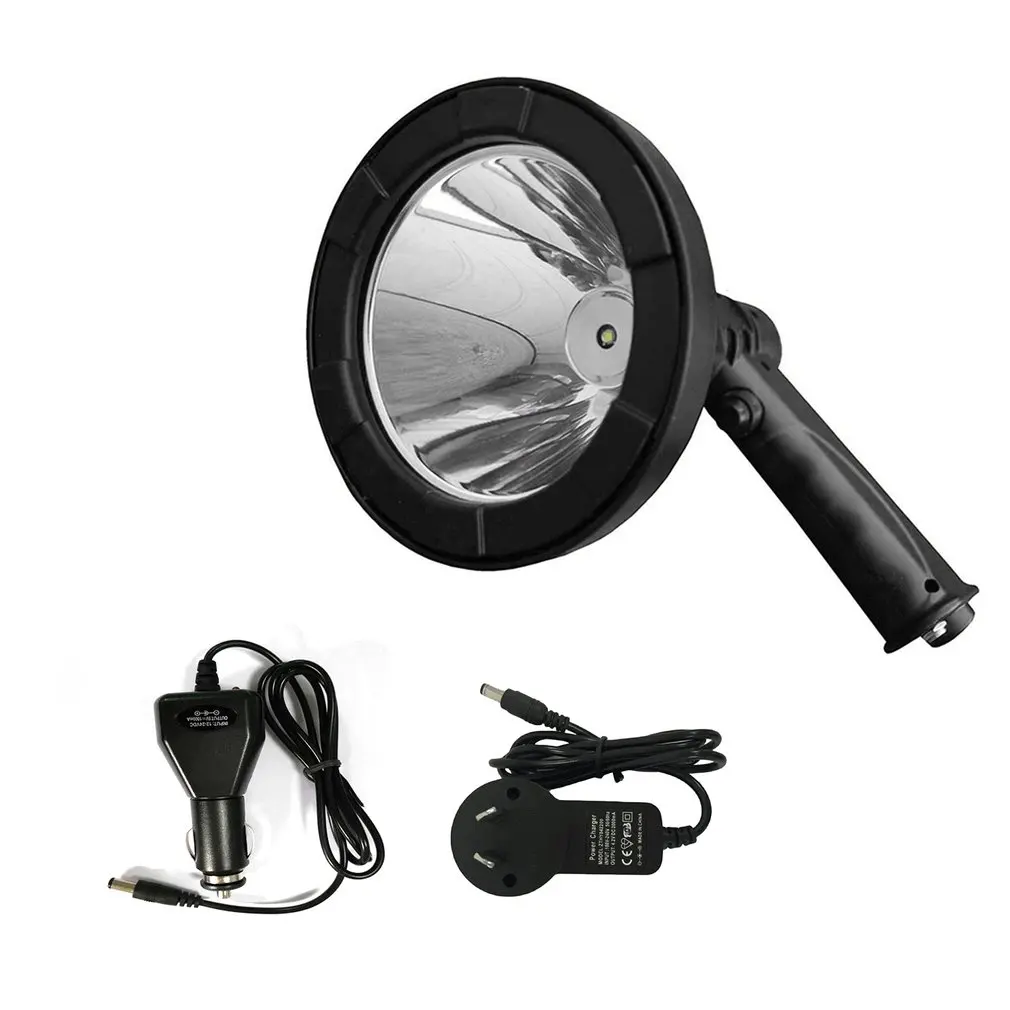 

5" Handheld Spot Light Waterproof Outdoor Working Lamp Rechargeable Super Bright LED Spotlight for Hunting Fishing Camping