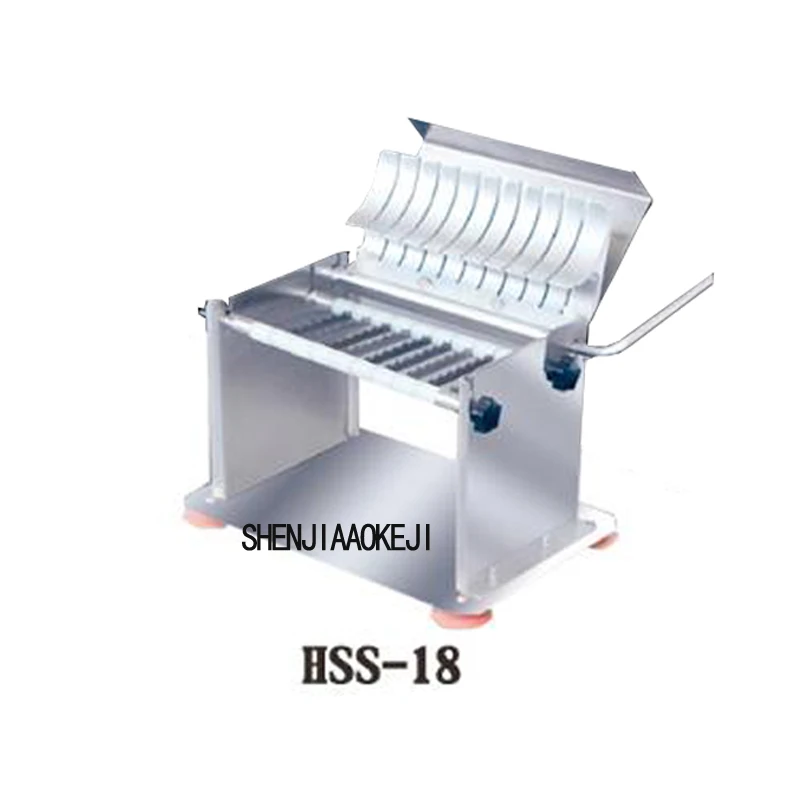 

1PC HSS-18 Manual Sausage Slicer Machine Stainless Steel Multifunction Slicer Commercial Vegetable Sheet Cutting Machine