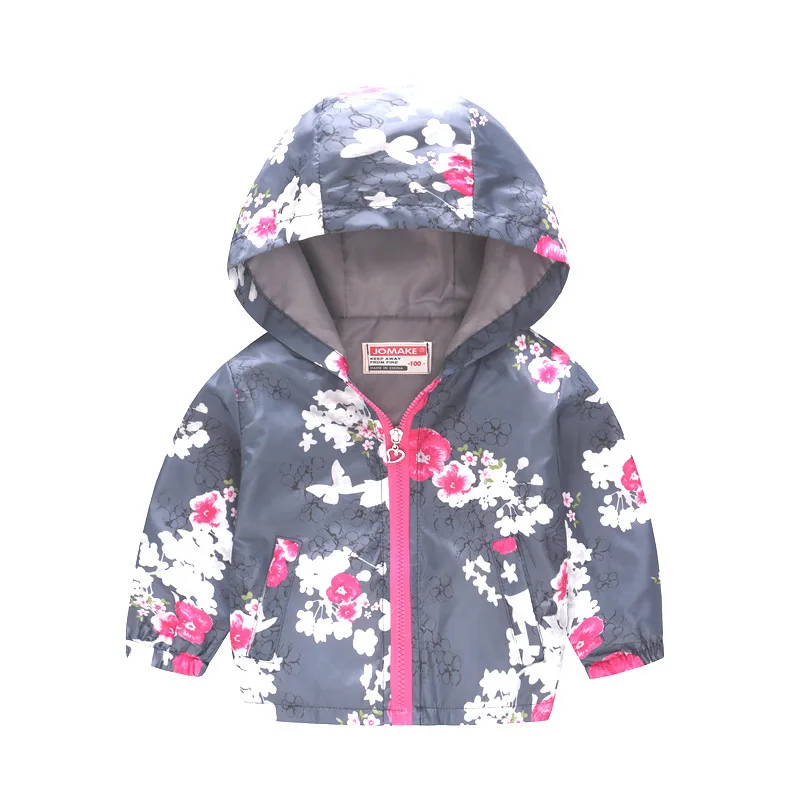 SHUJIN, детское тонкое пальто, осенняя модная куртка на молнии с капюшоном и рисунком для мальчиков и девочек детское пальто Верхняя одежда для малышей