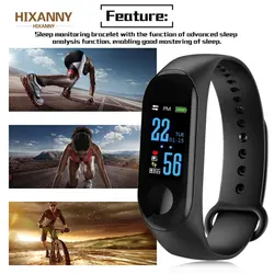 M3 Smart Bracelet Color Screen IP68 Waterproof Heart Rate Blood Pressure Monitor Replaceable Watch For Android IOS M3 Smart Bracelet Color Screen IP68 Waterproof Heart Rate Blood Pressure Monitor Replaceable Watch For Android IOS