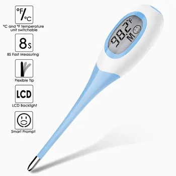 

Digital Body Thermometer Digital Thermometer Fast Reading Temperature Meter with Voice Prompt and Memory for Baby Adult