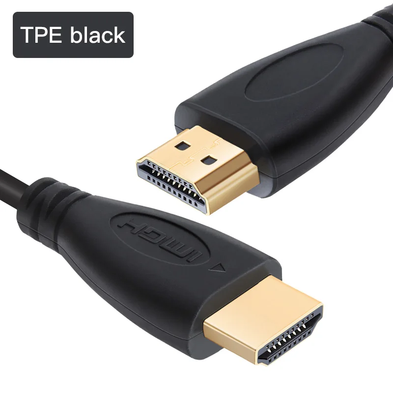 Shuliancable длинный HDMI кабель 5 м 10 м 15 м 20 м 30 м 50 м нейлоновая оплетка HDMI кабель 1080P 3D позолоченный кабель высокая скорость для HD tv xbox - Цвет: TPE black