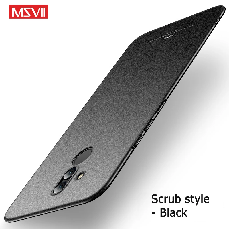 Mate 20 Pro Чехол Msvii Тонкий матовый чехол для huawei mate 20 Pro X чехол жесткий PC чехол для huawei mate 20 Lite mate 20 чехол s - Цвет: Scrub Black