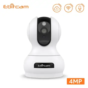 

Ebitcam Cloud IP Camera PTZ 4mp Mini Wifi Cameras Motion Detection AI Mini Wifi Cameras IP Camera PTZ Zoom CCTV Baby Monitor