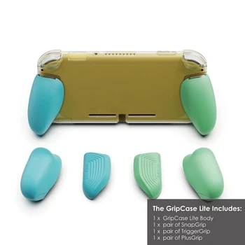 

DIY Grip Case Multicolor Protective Case with Replaceable Grips For Switch Lite Grip Cases