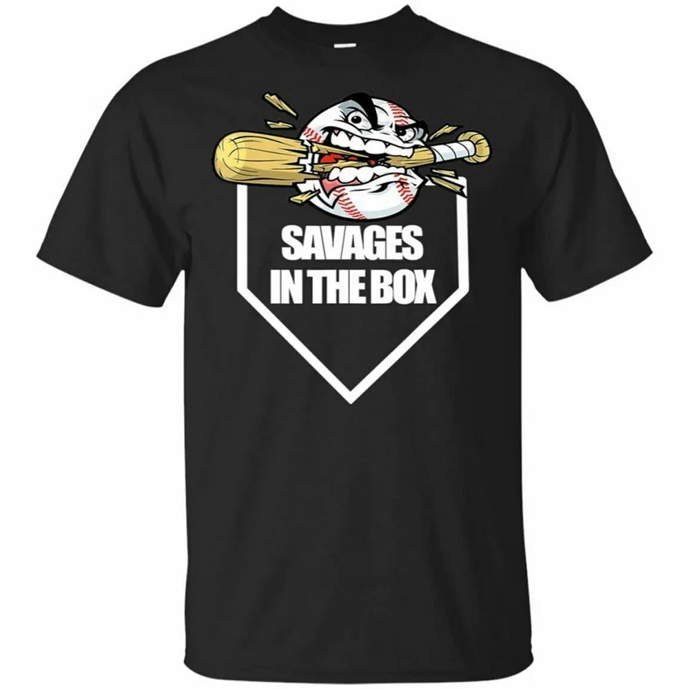 Savages In The Box T-Shirt New York Beasball Men'S Tee Shirt Short Sleeve S-3Xl Cool Gift Personality |