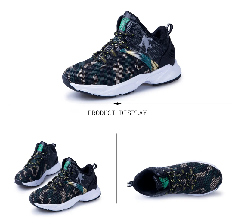 PINSEN Winter shoes Non-slip Kids Sneakers Thick Sole Boys Basketball Shoes Children Sport Shoes Outdoor Boy Trainer Basket (9)