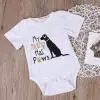 Emmaaby/боди с изображением собаки для новорожденных; боди с короткими рукавами для маленьких мальчиков и девочек; комбинезон с круглым вырезом; летний костюм - Цвет: A