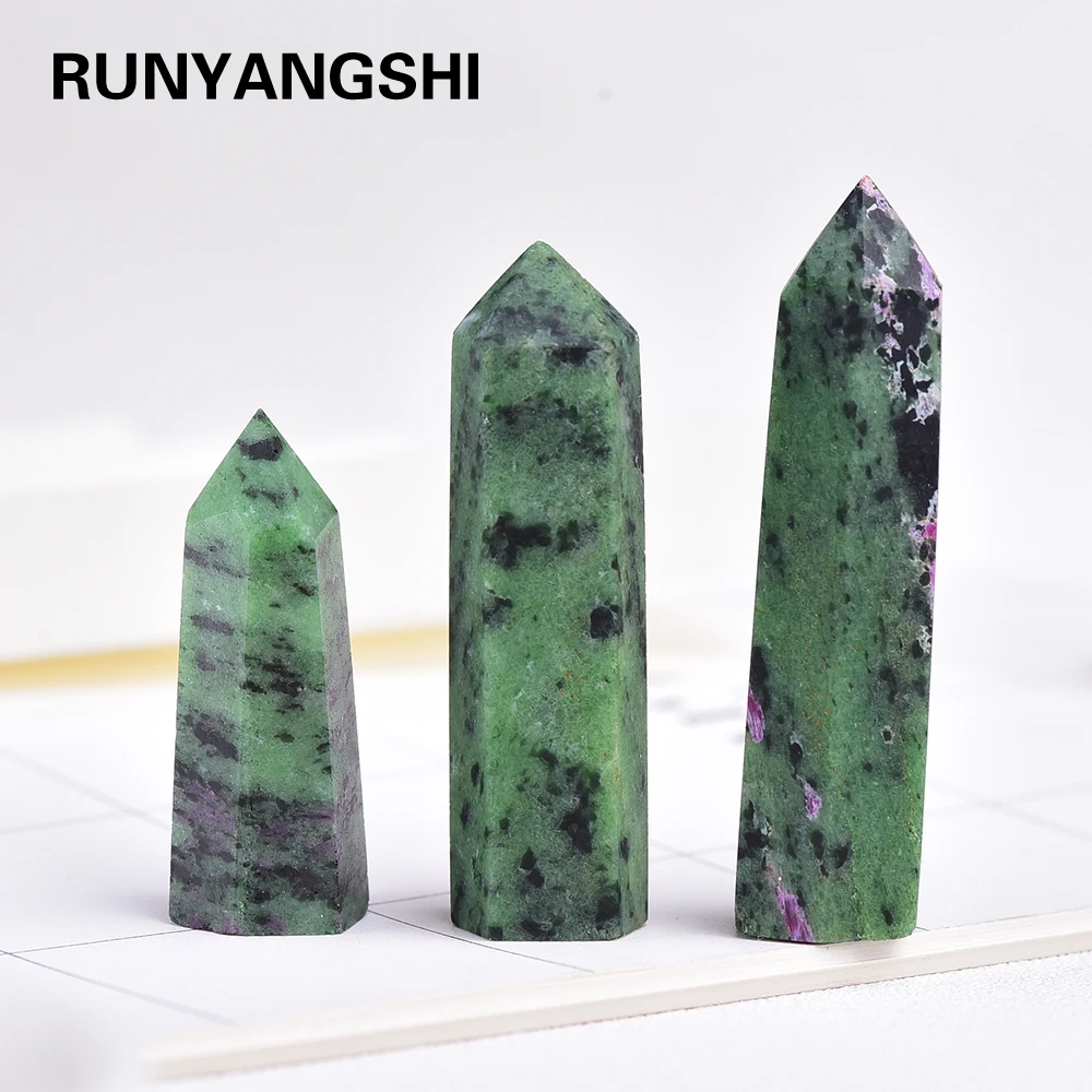 4-7cm 1pcs Natural Epidote crystal point reiki healing crystals stones minerals Ornament for Home Decor | Дом и сад