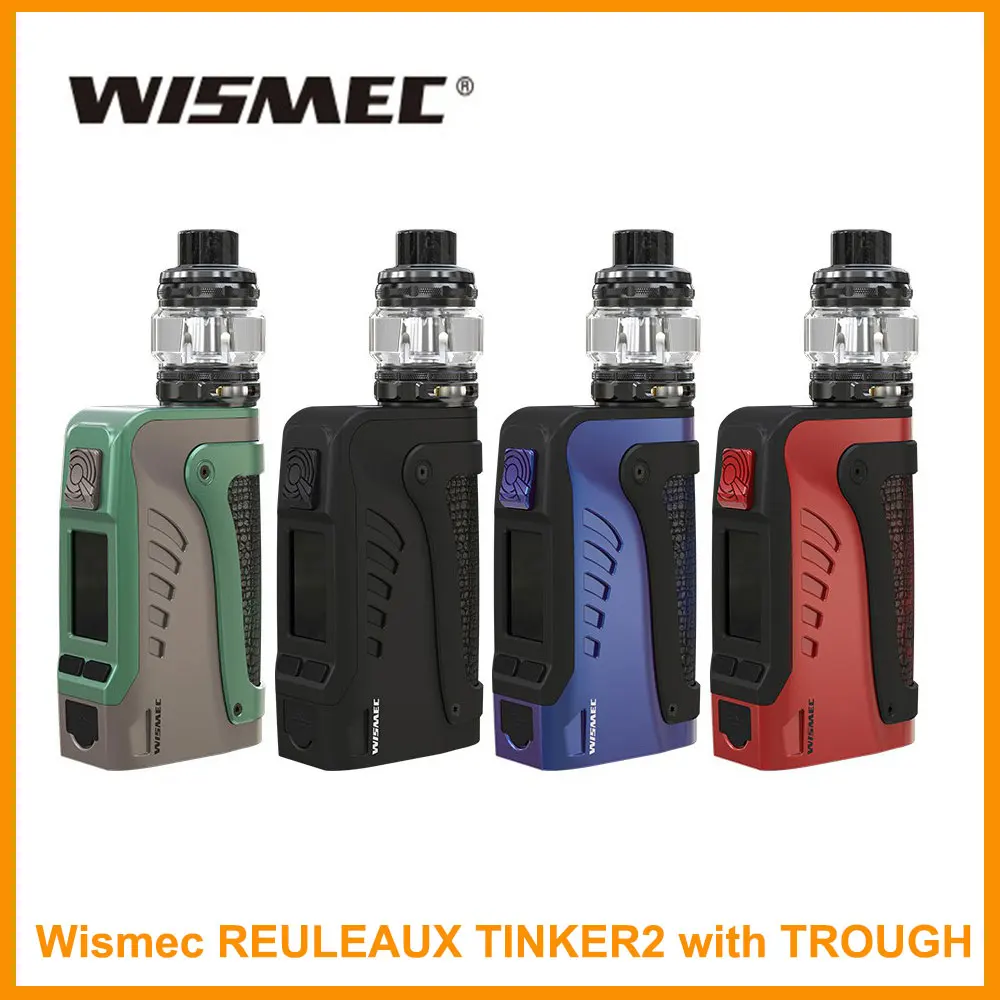

Original Wismec Reuleaux Tinker 2 Kit 200W Waterproof With Trough Tank 6.5ml Fit WT coil Electronic Cigarette