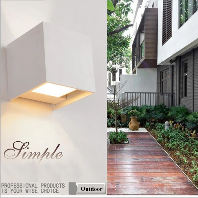 

2pcs IP65 Outdoor 10W Led Wall Lamp Waterproof Modern Led Wall Light COB Wall Mounted up and down Lamp garden porch landscape