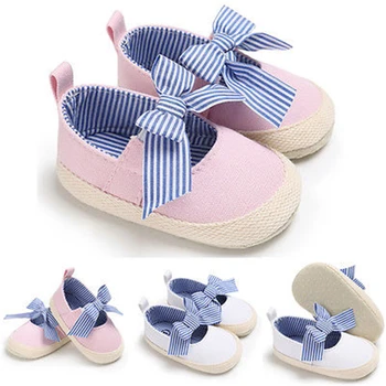 

Toddler Infant First Walkers Newborn Baby Girl Bowknot Soft Sole Crib Shoes Prewalker Non-slip Lovely Clothes Shoes Sneakers