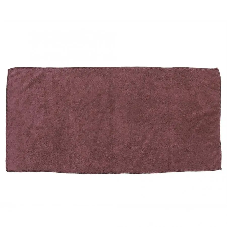 Beauty Salon Absorbent Towel Microfiber Solid Color Thickened Super Absorbent Hair Drying Towel Hair Salon Stying Tool - Цвет: coffee
