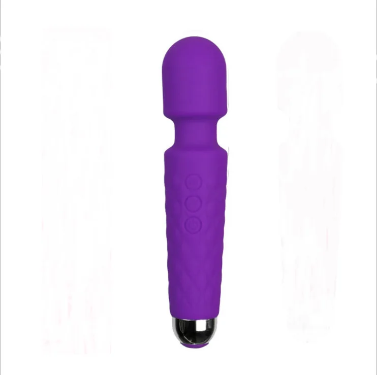 Электрическая массажная палочка перезаряжаемый ручной глубокий тканевый Массажер для мышц спины ног шеи обезболивающий полный инструмент для массажа тела - Цвет: Фиолетовый