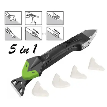 

Silicone Remover Caulk Finisher Sealant Smooth Scraper Grout Kit Tools Glue Nozzle Cleaning Tile Dirt Tool Spatula Glue Shovel