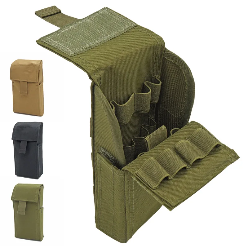 

Hunting Pouches Tactical Rifle Bullet Bag Folding Ammo Carrier Bag Shot Gun Bullet Pouch Airsoft Hunting Accessories 24 Hole