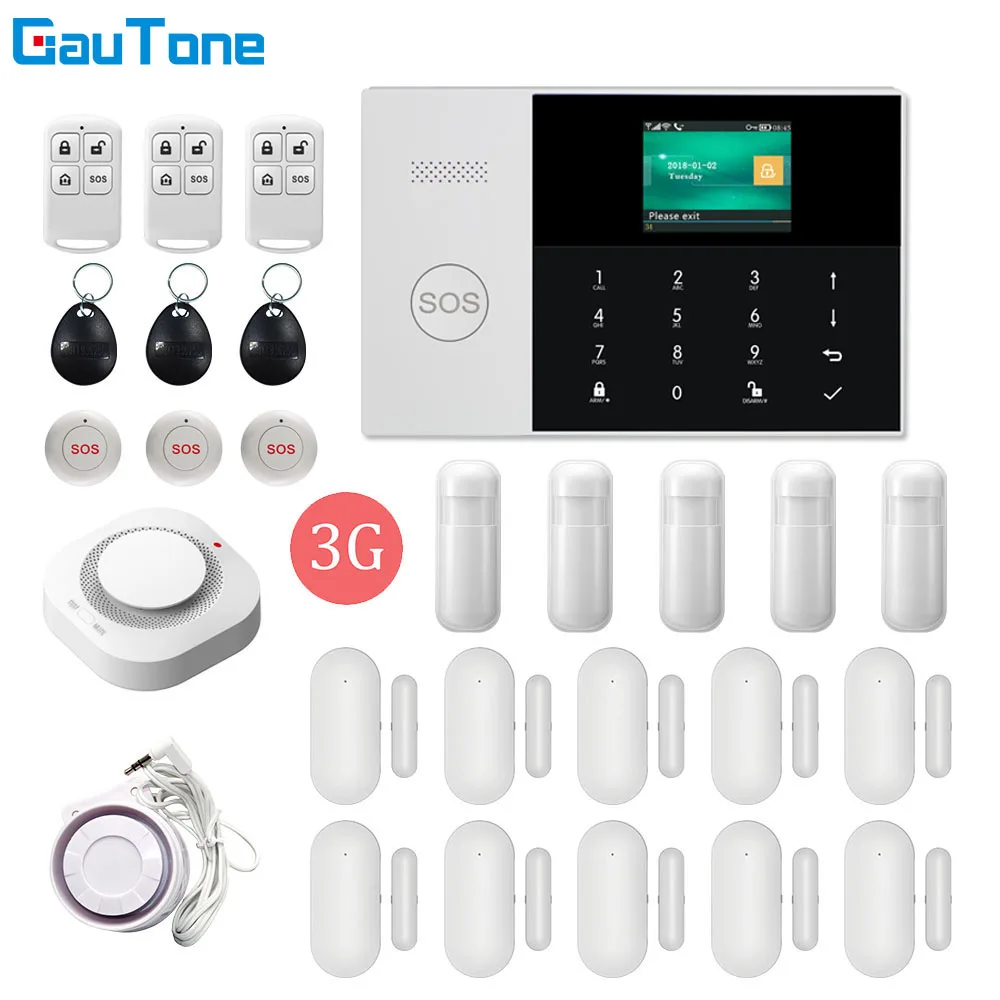 Беспроводная Противоугонная сигнализация GauTone Wi Fi + 3G GPRS для