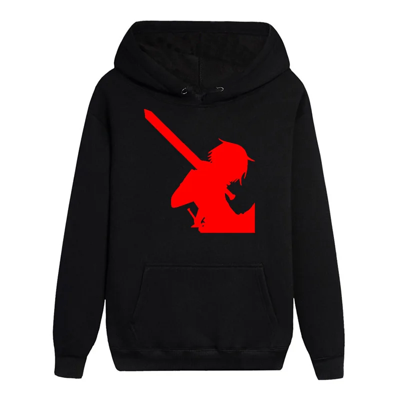 Hot Light Novel Sword Art Online Long Sleeves Noctilucent Hoodies Casual Sweats Popular Teenager Coat Pullover Hooded Tops