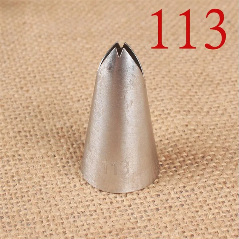 113 Large Size Leaf Piping Nozzle Icing Tip Pastry Tips Cup Cake