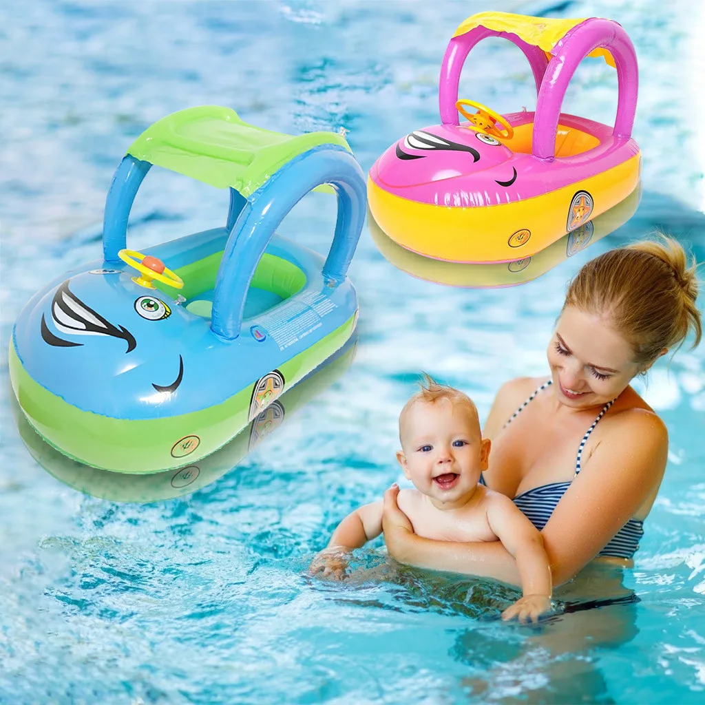Flotteur bébé bateau anneau enfant en bas âge piscine siège de bain voiture bateau gonflable