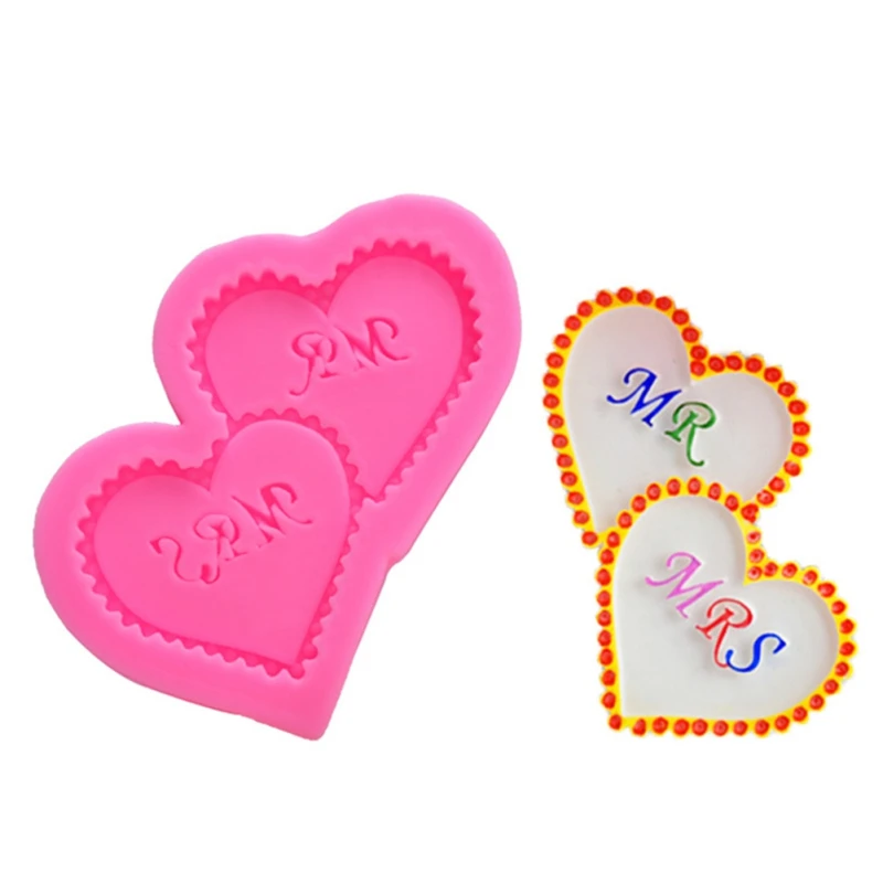 Love Heart Wedding//Engagement Silicone Mould//Mold Sugarcraft,Cup /& Cake Toppers