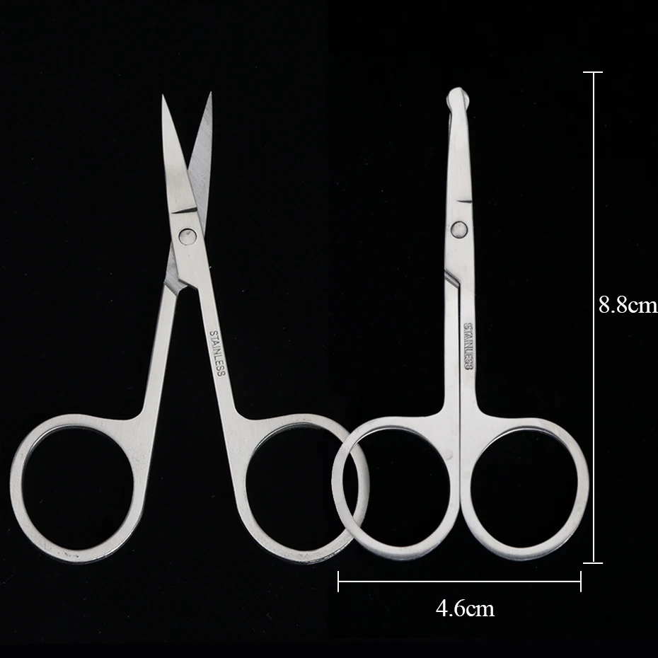 STZ профессиональные ножницы для кутикулы ножницы для ногтей изогнутые ножницы для маникюра, нержавеющая сталь кусачки для стрижки триммер инструменты для макияжа#1519