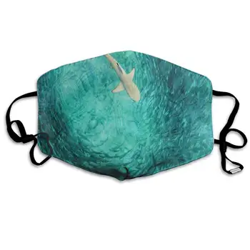 

Face Mask Underwater World Shark Hunting Fish Custom Personalized Cycling Half Face Earloop Mouth Mask for Men