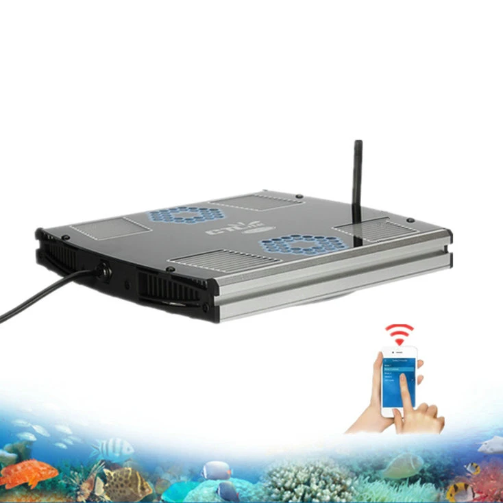 

LED Aquarium Light WiFi control 5 Programmable LED Channels Sunrise Sunset for Coral Reef Marine Tank