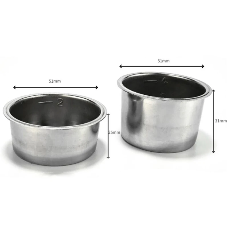 51 мм 2/4 чашек фильтр замена корзина для кофе бездонный Portafilter Delonghi эспрессо части