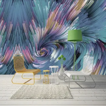 

Custom large wallpaper mural 3D European abstract starry colorful TV sofa background wallpaper mural
