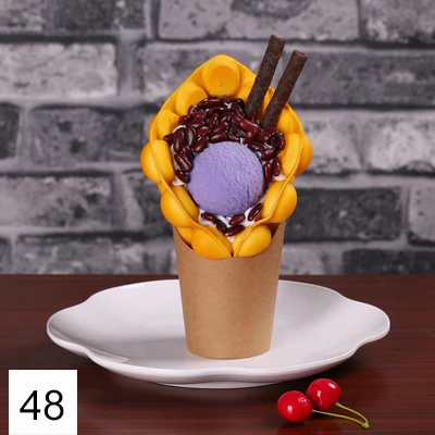 de comida janela exibição simulação bolha waffle