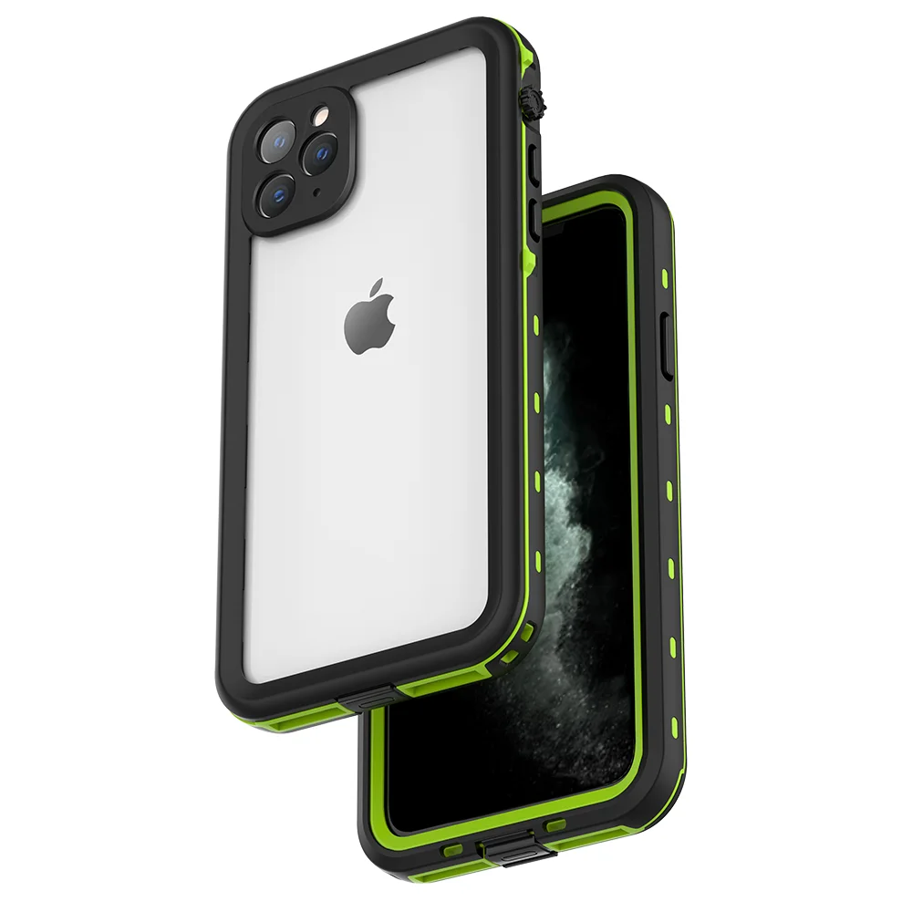 Green 360 полная защита Водонепроницаемый чехол для телефона для Apple iphone 11 Pro Max чехол для плавания и дайвинга для iphone 11 Pro Чехол - Цвет: Green