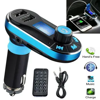 

Bluetooth MP3 Car FM Transmitter MP3 Player Radio Adapter Kit USB Charger 2 Outlets