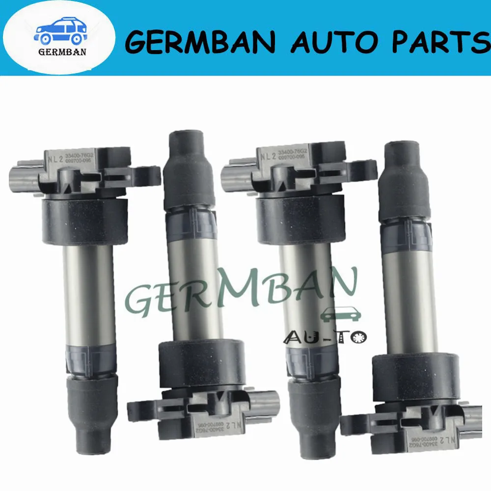 4 шт. 33400-76G2 катушки зажигания свеча вилка 099700-095 33400-76G21 для Suzuki носить каждый DA64V