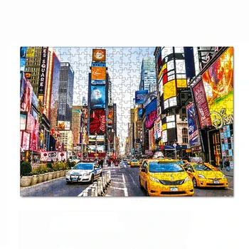 

1000 Pieces Jigsaw Educational Toy For Adults Picture Home Decor Modern Assembling Kids Gift Stress Relief Game Times Square
