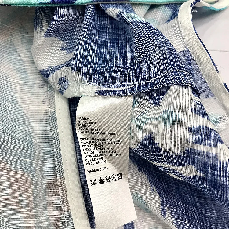 Высококачественный Топ для женщин со стоячим воротником Slik& Linen с длинным пышным рукавом с цветочным принтом спереди с пуговицами и контрастными вставками Deta