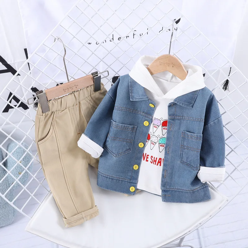 Одежда для малышей HYLKIDHUOSE костюмы осень 2019 комплекты одежды маленьких мальчиков