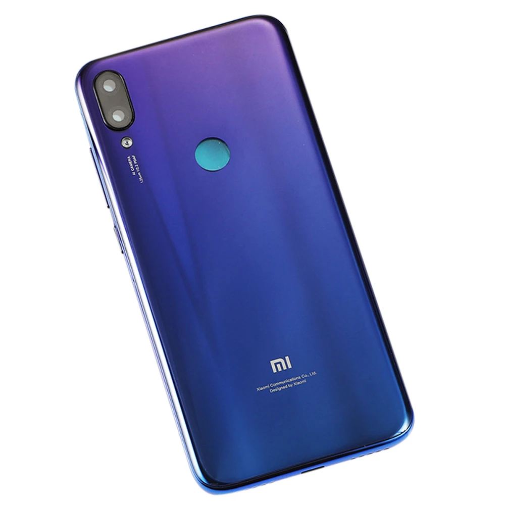 Blue Xiaomi Mi Play Back Крышка корпуса батареи Защитный чехол для телефона ПК для Xiaomi Mi play запасные части 5,8" с логотипом - Цвет: Blue