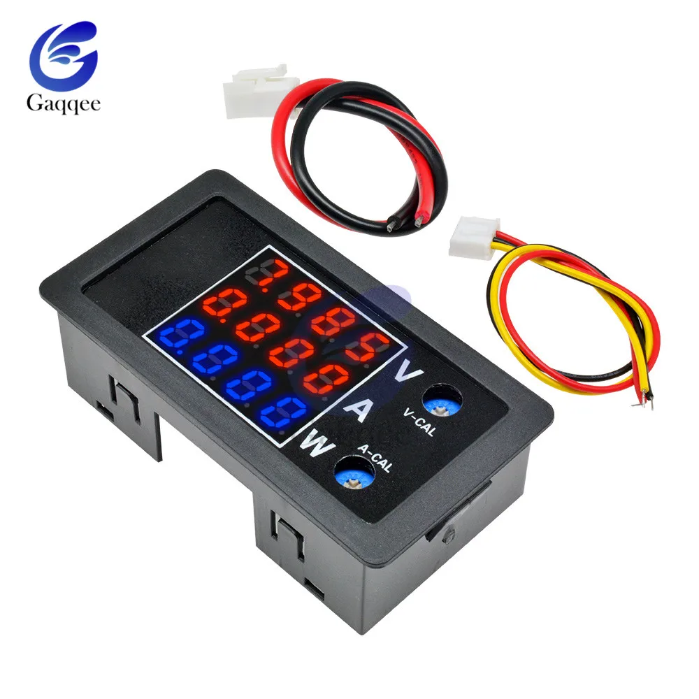 litmus paper DC 0-100V 10A 1000W LED Digital Voltmeter Ammeter Wattmeter Voltage Current Power Supply Energy Meter Detector Tester Monitor audio oscilloscope