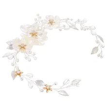 Стиль модный цветок головной убор ручной плетение невесты свадебная фотография студия фотосессия аксессуары для волос лента для волос